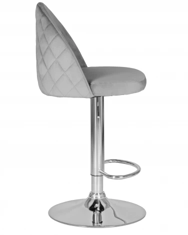Стул барный DOBRIN MILANA (серый велюр (MJ9-75))