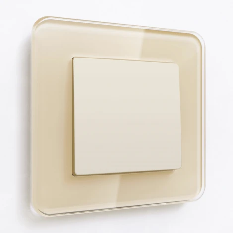 Выключатель одноклавишный (айвори матовый) Werkel W1110062 (a059277)