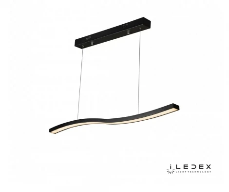 Подвесной линейный светильник светодиодный диммируемый с пультом 8007-1L-D-T BK iLedex Umbra