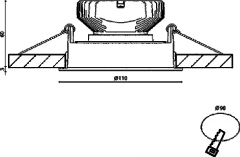 Точечный светильник встраиваемый светодиодный SWG COMBO-10-BL-12-NW (220V, круглые)