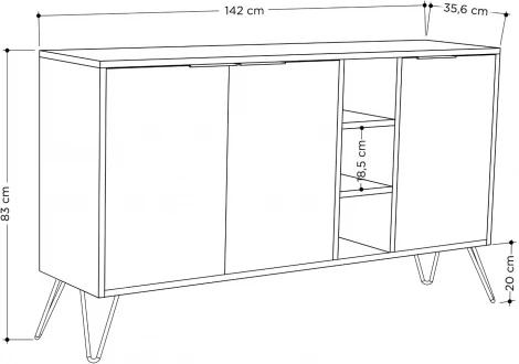 Комод LEVE CLARA CONSOLE LEV00228