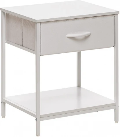 Комод Leset Линкс с ящиком и полкой (к/з), Каркас Белый, ящики Белые Leset (Экокожа/Белый) арт.2500000198106