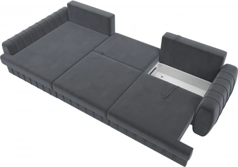 Диван угловой Лига-057 НПБ Лонг угол левый Лига Диванов (Велюр) арт.129300L