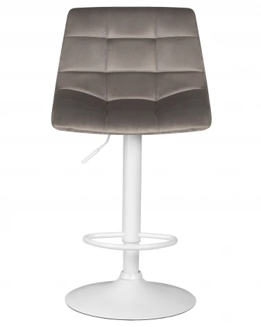 Набор 2 шт стул барный DOBRIN TAILOR WHITE (серый велюр (MJ9-75))