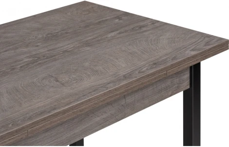 Деревянный стол Woodville Форли 110(170)х67х77 рошелье / черный матовый 528559