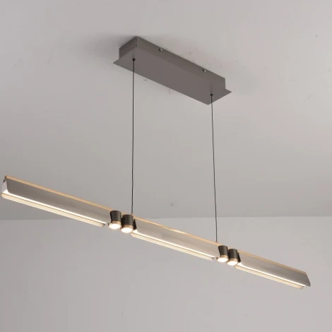 Подвесной светильник iLedex Vision 9309D-1200-2 GR+BK (220V, на проводе)