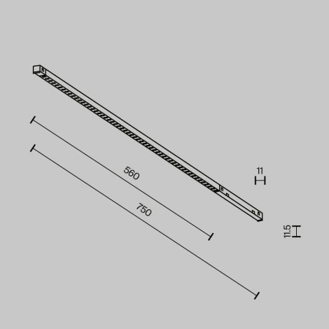 Трековый светильник низковольтный светодиодный 48V 12W 2700-6000K Maytoni Technical Points TR241-4-12WTW-DD2-B