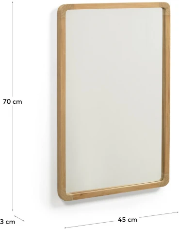 Настенное зеркало La Forma (ex Julia Grup) Shamel (Дерево,Стекло,Тик)