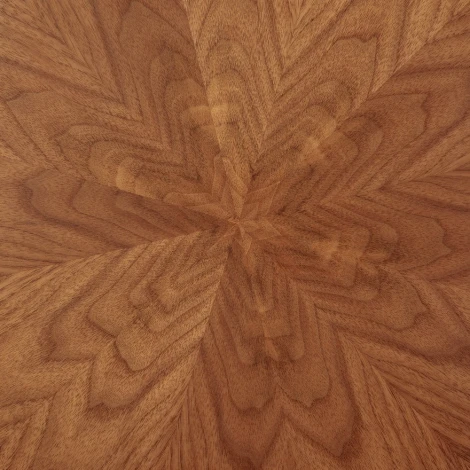 Стол Bradex Home Liverpool диам.110см, шпон орех лучевой набор, с золотистыми ножками (RF 0518)