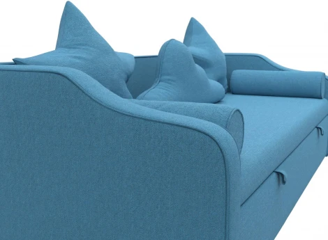 Диван детский прямой Рико (Голубой/Рогожка) Лига Диванов арт.123698