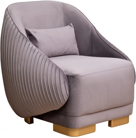 Кресло Palazzo серое Ром504+Ром504 81*81*79см Garda Decor арт.PALAZZO-K-ROM504