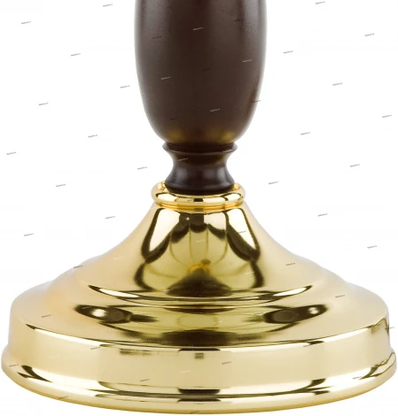 Настольная лампа Alfa Sikorka Venge, 2 лампы, золото с белым и венге