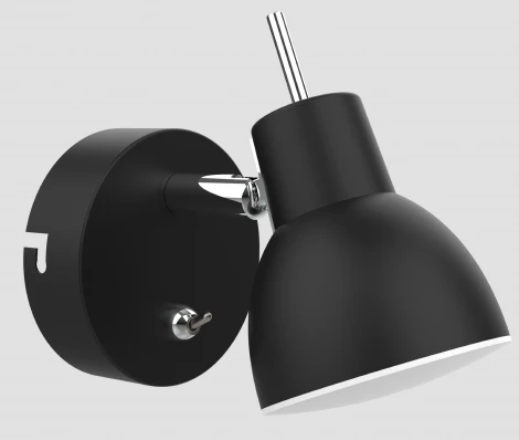 Спот Renata 6158-703 светодиодный BK LED 1 х 4 Вт 3200К поворотный с выключателем