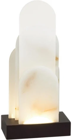 Настольная лампа Odeon Light Foros 5438/12TL черный/металл/смола под алебастр /акрил LED 12W 3000K (220V, выключатель)