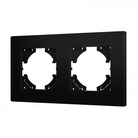 Рамка пластиковая FRM-PERIO-PL-2-BK (Arlight) 049751