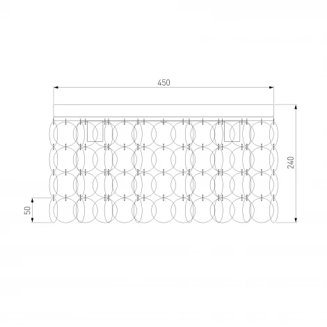 Потолочная люстра Wi-Fi Eurosvet Sandra 60084/5 латунь/перламутр Smart (a071170) (220V)