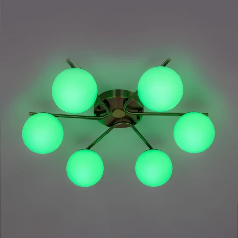 Потолочная люстра RGB на штанге Citilux Адам Смарт CL228A163 (LED, 220V, умный дом - Алиса, Маруся, Салют, шарики)