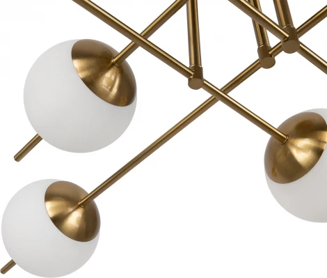 Потолочная люстра на штанге Damask FR5205PL-08BS (220V, шарики)