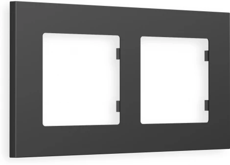 Рамка Ambrella Volt ALFA Qubi (Графит Мягкое касание) 2-ая AF250802