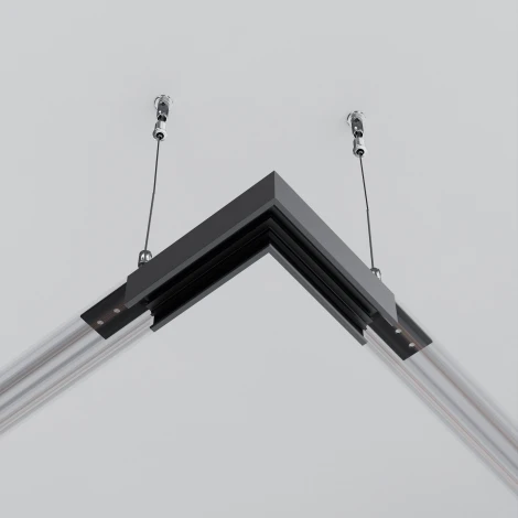 Соединитель угловой накладной низкопрофильный Maytoni Accessories for tracks Exility TRAM034CL-41B