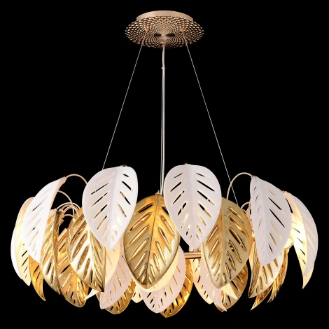 Подвесной светильник Crystal Lux RAMONA SP8 (220V, на тросе, листья)