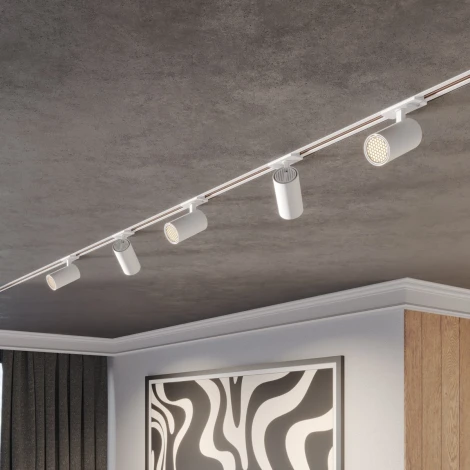 Трековый светильник однофазный светодиодный Novotech Selene 359904 белый трехжильный LED 10W 220V 3000К