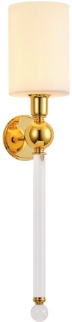 Бра Crystal Lux Mirabella AP1 GOLD/WHITE (220V, круглые)