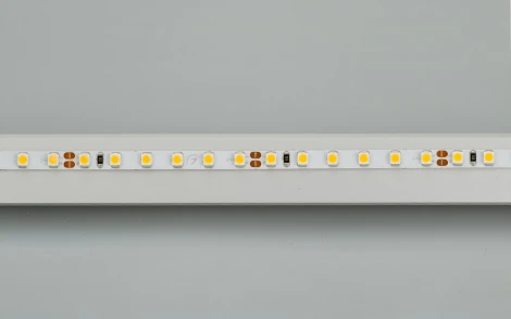 Светодиодная лента RT-A120-5mm 24V Warm3000 (9.6 W/m, IP20, 2835, 5m) (Arlight, узкая) 024105(2)