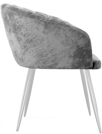 Стул DikLine 441 M13 светло-серый, ножки белые арт.00-00073881