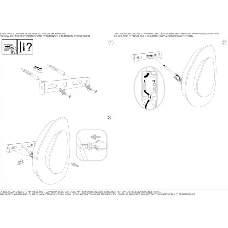 Настенный светильник Ideal Lux Gingle AP D25