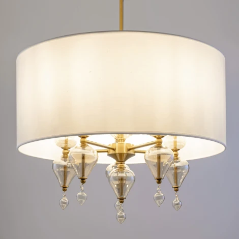 Потолочная люстра на штанге Freya Raise FR5369CL-05BS1 (220V, круглые)