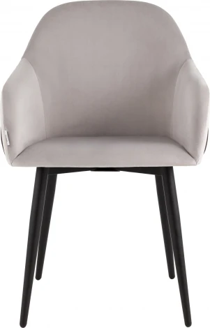 Стул Новел New велюр светло-серый с темно-серой спинкой Stool Group арт.УТ000039824