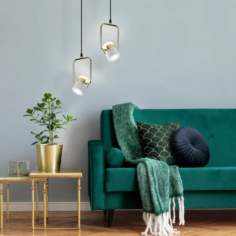 Подвесной светильник Elektrostandard Oskar 50165/1 LED золото/белый