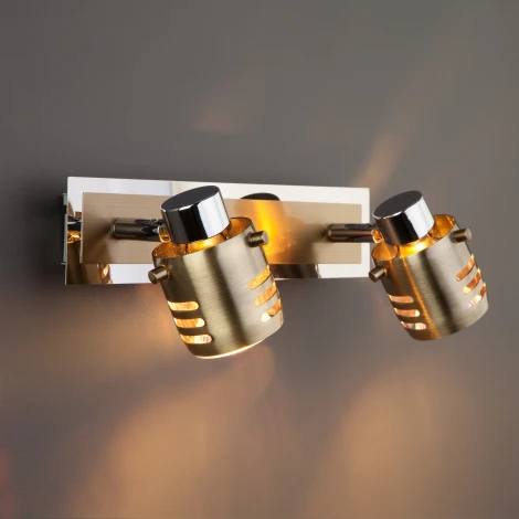 Спот Eurosvet 23463 23463/2 хром / античная бронза