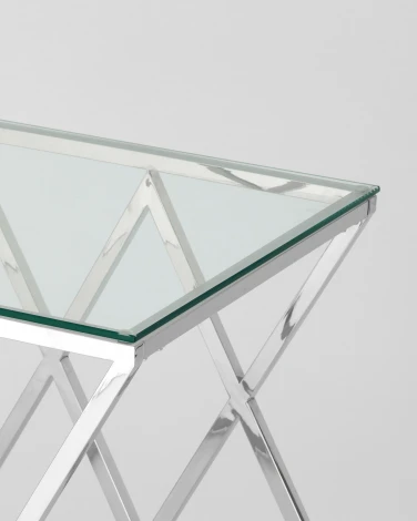 Журнальный стол Stool Group 55*55 ИНСИГНИЯ серебро УТ000001506