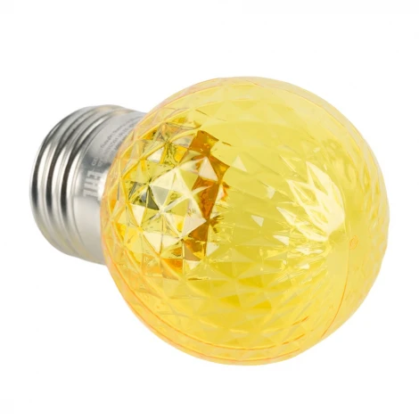 Лампа светодиодная Feron LB-385 52161 шарик желтый прозрачный E27 1W 230V