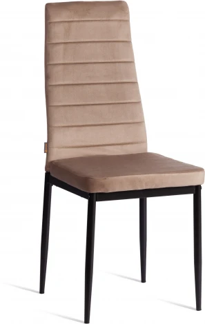 Стул Easy (mod. JSC02-1) / 2 шт. в упаковке Tetchair (Металл,Флок/Бежевый,Черный) арт. 24605