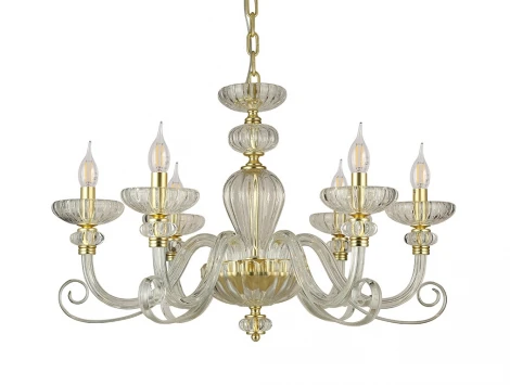 Подвесная люстра Newport Annette 8626/C mat.soft gold clear