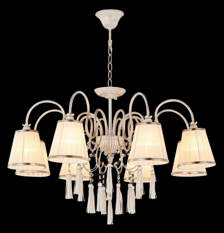 Подвесная люстра Crystal Lux OFELIA SP-PL8 WHITE