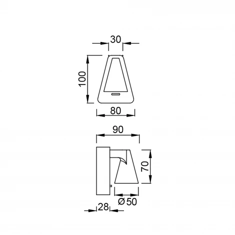 Настенный светильник светодиодный Mantra Africa 9411