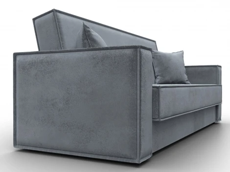 Диван-книжка Куба (ДСП,ЛДСП/Пластик/Велюр/Серый) Лига Диванов 127457