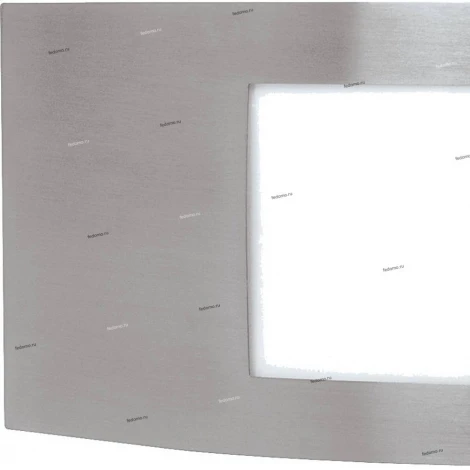 Светильник настенный уличный Horoz Mango, 1 плафон, никель с белым