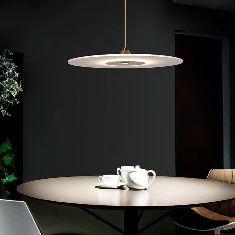 Подвесной светильник Lightera Tekapo LE127L-50G (LED, 220V, на проводе, круглые, летающая тарелка)