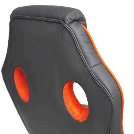 Кресло RACER GT new металлик/красный (кож/зам/ткань)