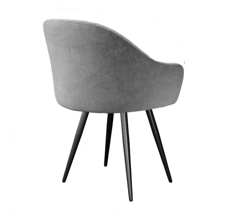 Стул DikLine 439 поворотный, TW09 светло-серый, ножки черные арт.00-00079922