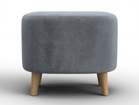 Пуф 003 (ДСП,Фанера/Дерево/Велюр/Серый) Лига Диванов 132360