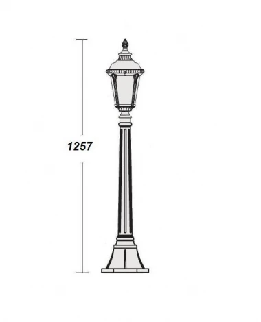 Наземный фонарь Oasis Light 79757S Bl (220V, IP44)