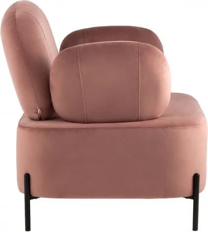 Кресло Stool Group Кэнди с подлокотниками велюр пыльно-розовый УТ000035880