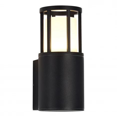 Настенный уличный светильник ST Luce Mesa SL9017.401.01 черный/черный GU10 1*15W