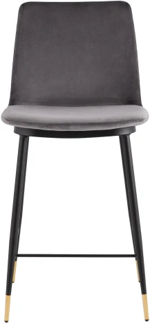 Стул полубарный Stool Group Мелисса велюр темно-серый УТ000035752